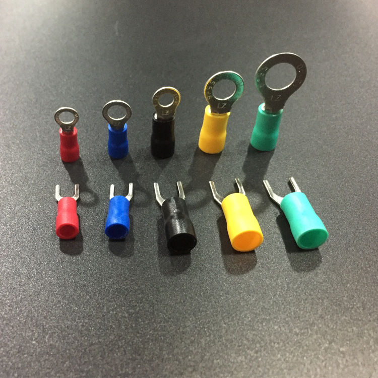 圆形接地端子rv2-8 预绝缘端子 冷压端头 线耳