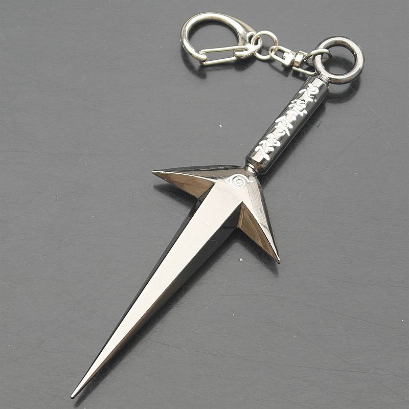 火影忍者武器再不斩四代目龙刃双头苦无草雉剑飞段合金兵器钥匙扣