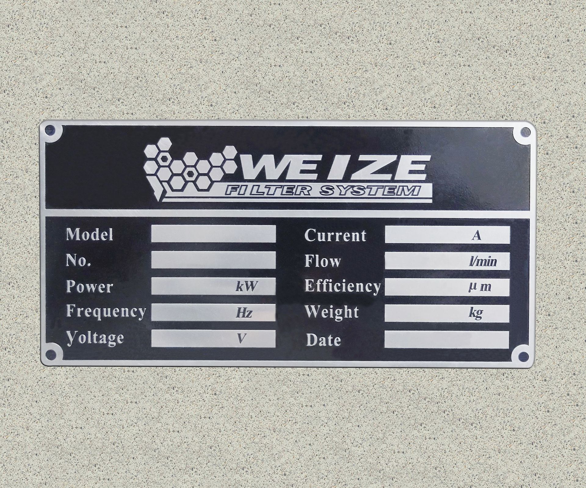 腐蚀铝标牌定做蚀刻铝铭牌定制机械设备铝牌丝印冲压标示牌