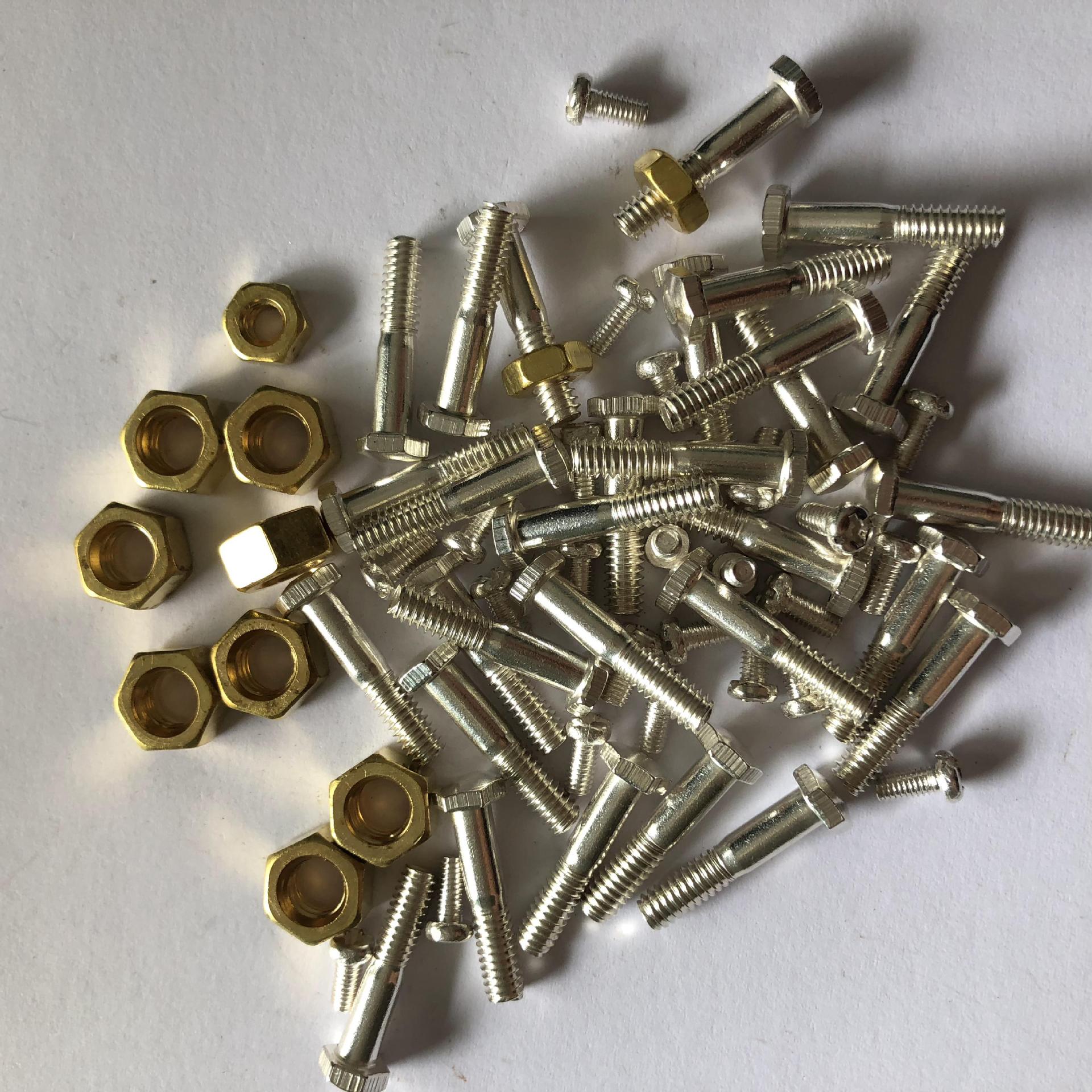 一字螺丝圆柱头一字m610gb65开槽圆柱头螺钉黄铜平头螺丝