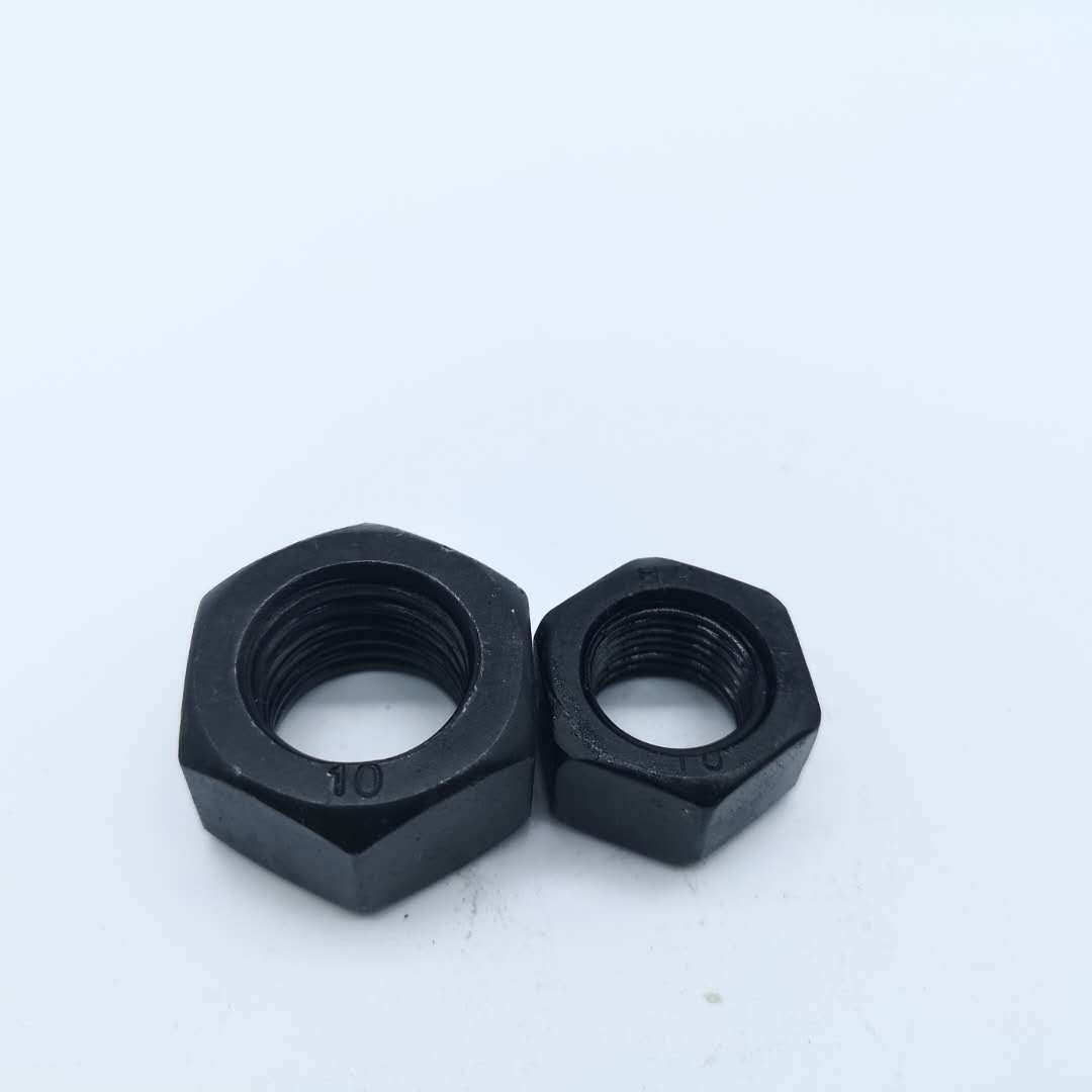 厂家直销 六角薄螺母 高强度六角扁螺母 碳钢8.8级 发黑细扣螺帽