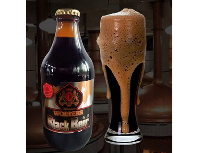 德国原瓶原装wolters/沃勒皇家黑啤330ml*24听整箱装黑啤酒