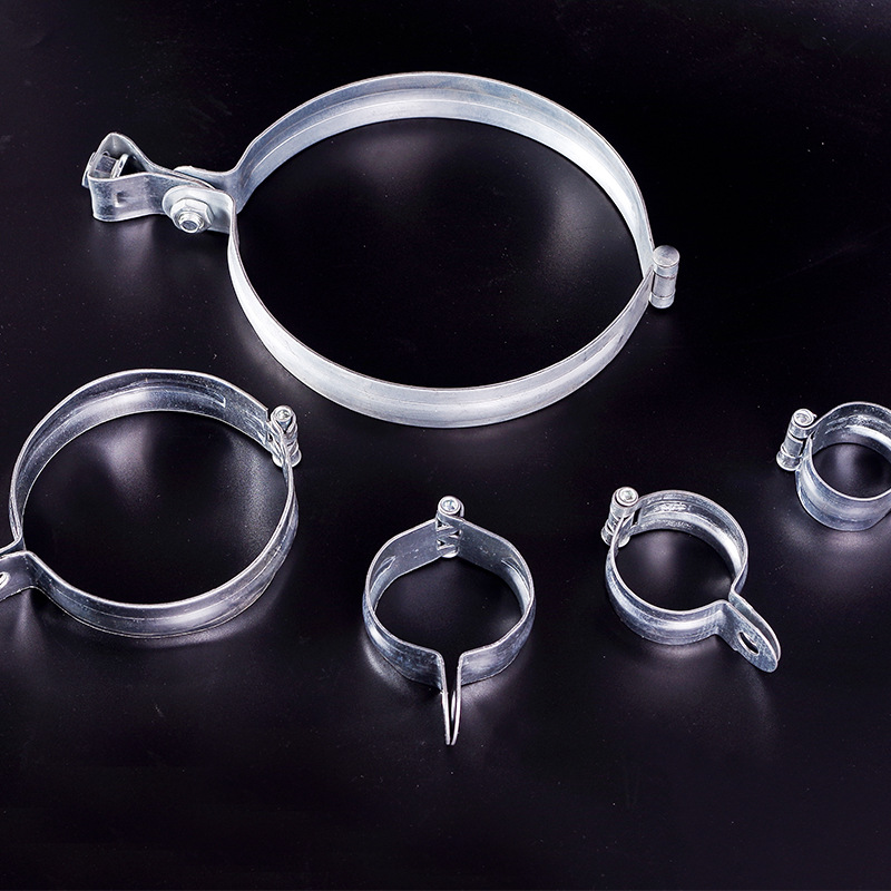 管卡卡箍镀锌灯笼抱箍通风管道卡箍灯笼吊卡合页吊卡pvc万向吊卡