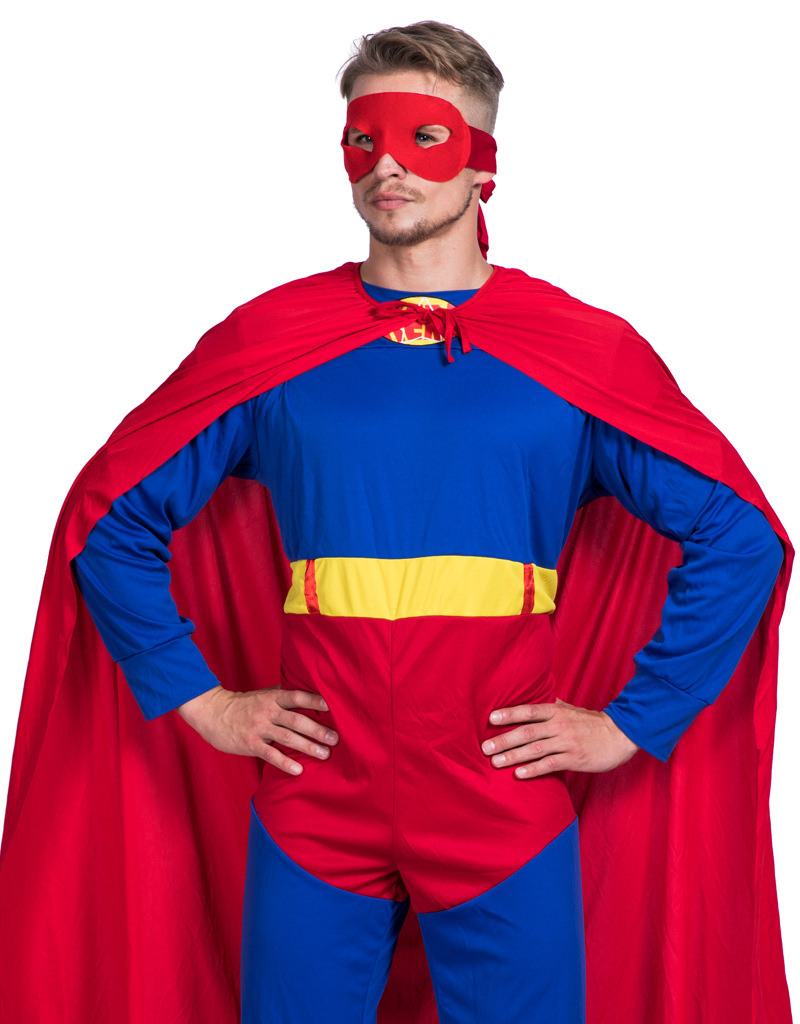 跨境专供亚马逊速卖通畅销款超人披风舞台表演服万圣节cos服饰