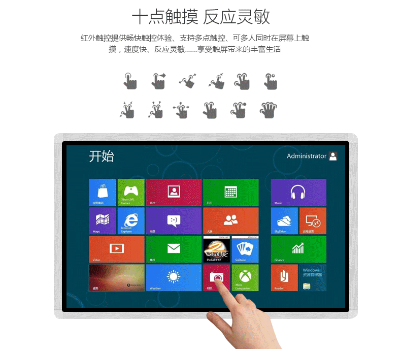 32寸电梯奶茶店广告机壁挂立式超薄智能高清4k显示屏网络播放器