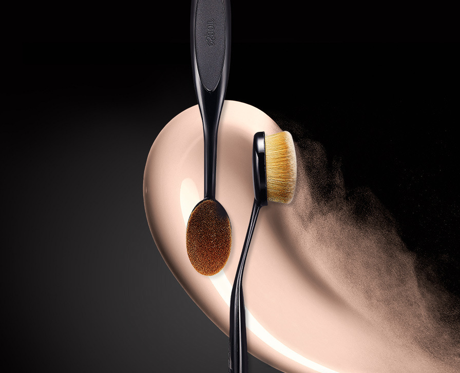 现货供应 4号黑色牙刷化妆刷 粉底化妆刷 便携可弯曲化妆刷