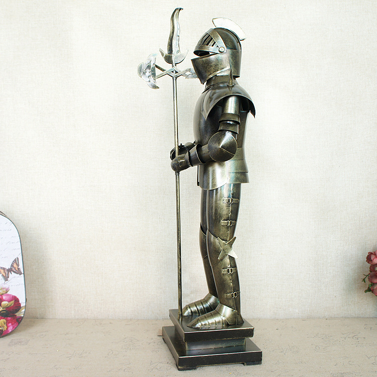 现货欧式铁血武士系列 手握长矛武器战斗到底 金属工艺品多款可选