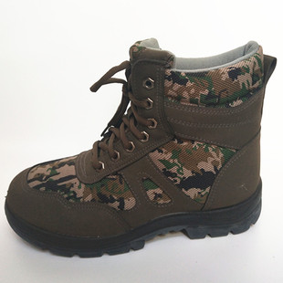 大头鞋劳保鞋战术靴加绒防滑迷彩高帮棉鞋战狼作训野战户外棉鞋