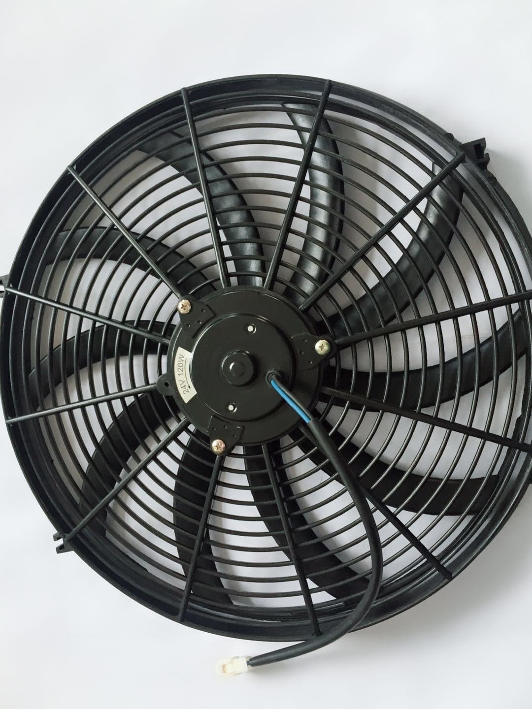 厂家直销汽车通用16寸24v/120w电子扇散热器风扇