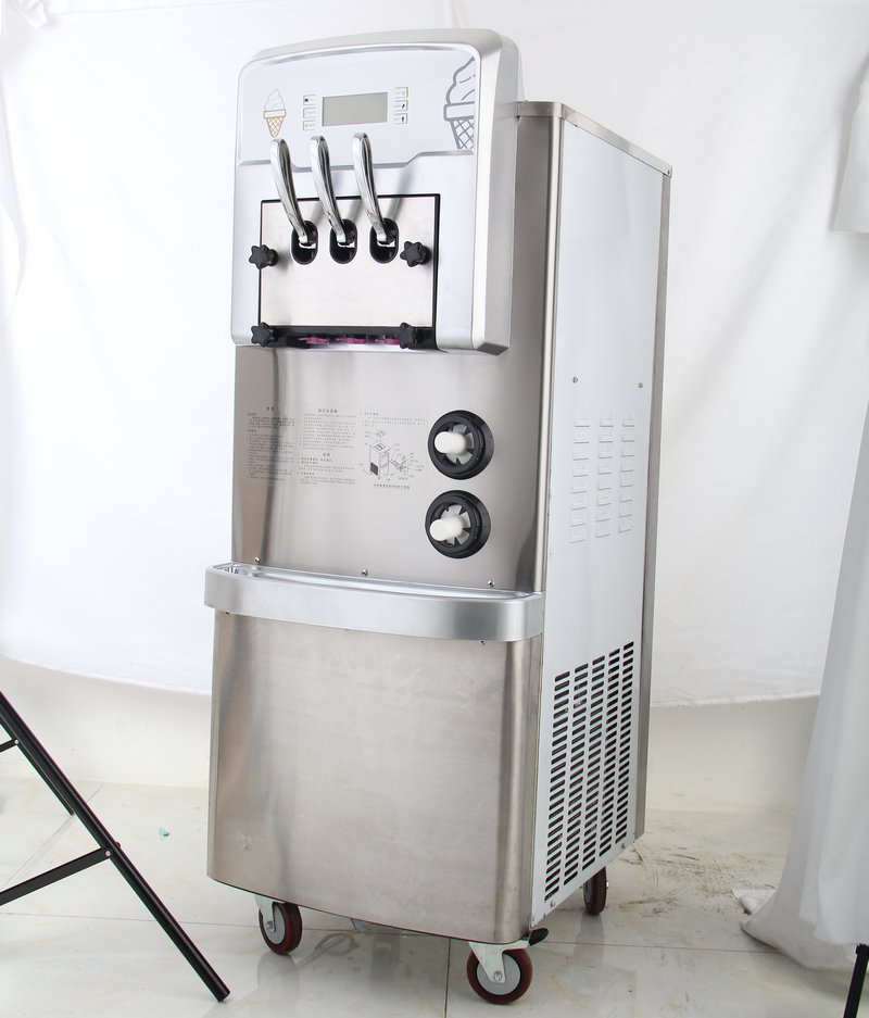 广绅冰淇淋机现货 全自动商用冰激凌机 甜筒雪糕机冰激凌机批发
