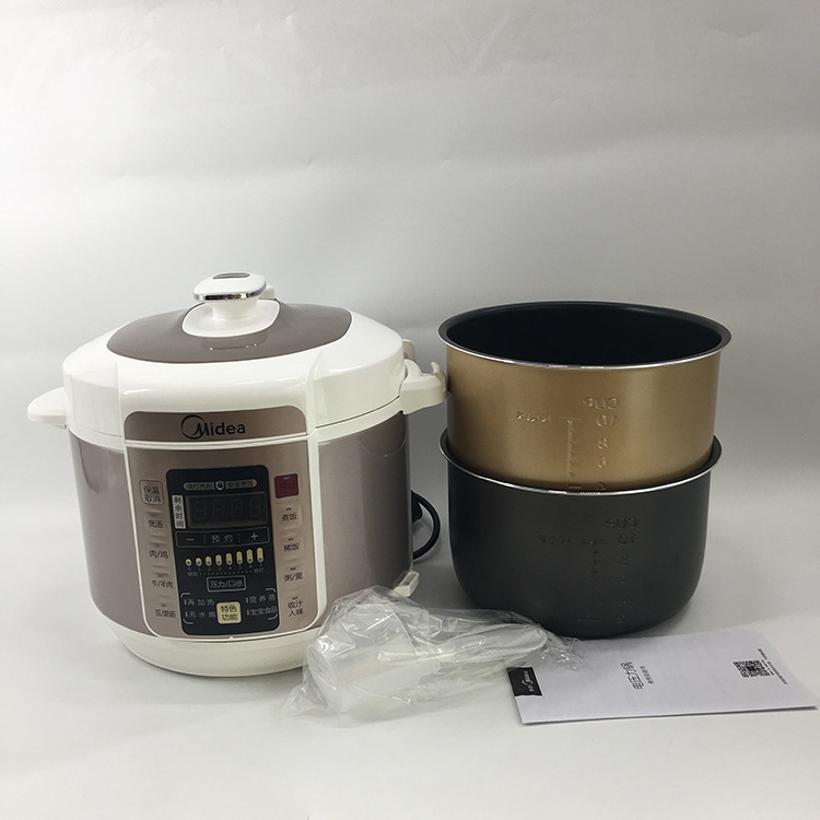 midea/美的 pcs5029p电压力锅家用双胆智能5l高压饭煲