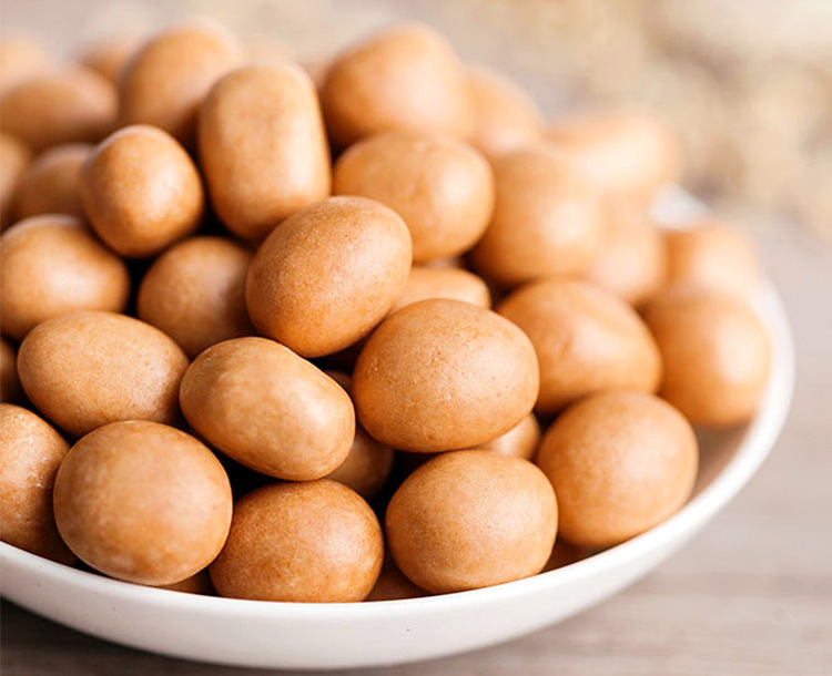 亿莱旺 鱼皮花生 原味休闲零食小吃 申滋味食品整箱批发 5斤/包