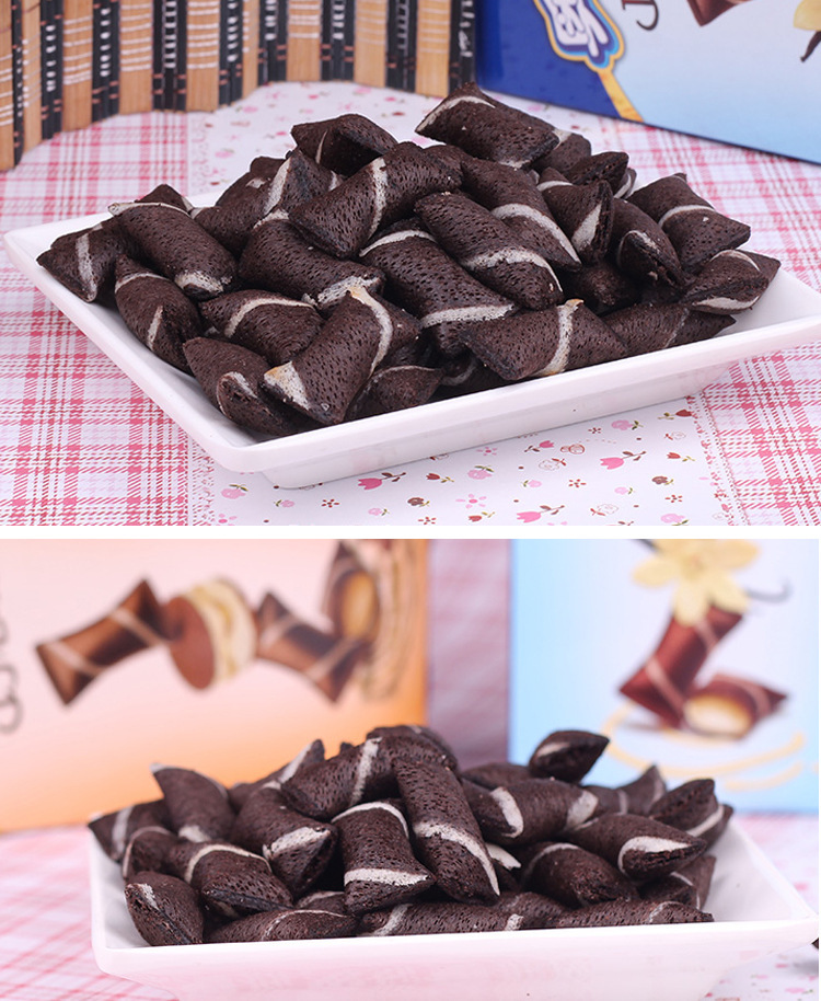 混批饼干47g巧心结巧克力饼干办公室休闲零食食品超市采购 批发