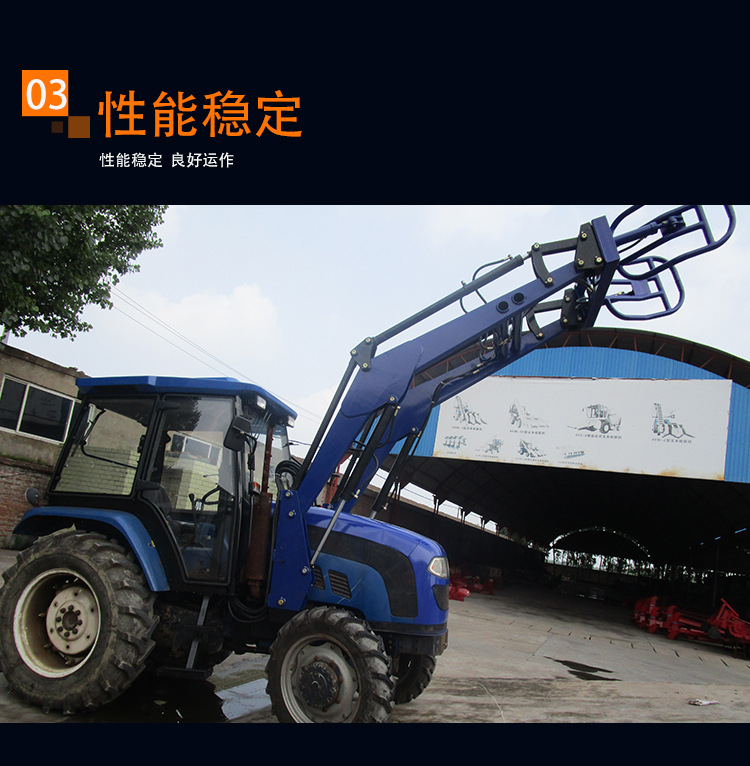 现货供应夹包机 拖拉机前装内燃式叉车 无托盘搬运装卸ji