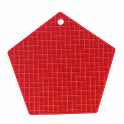 现模硅胶五角菱形方形蜂窝锅垫蜂窝隔热垫超柔软蜂窝隔热垫餐垫