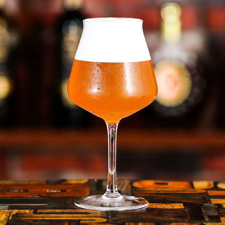 手工吹制特酷teku精酿啤酒杯 郁金香高脚啤酒杯 支持加工定制logo