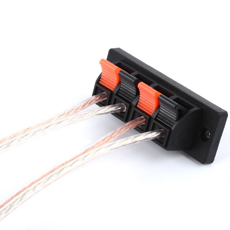 wp4-1单排大4位线位夹/喇叭夹接线夹音响线夹大号led灯线夹测试夹