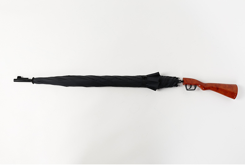 大伞面枪型伞柄 晴雨伞两用长柄直杆伞 男士个性突击步枪伞