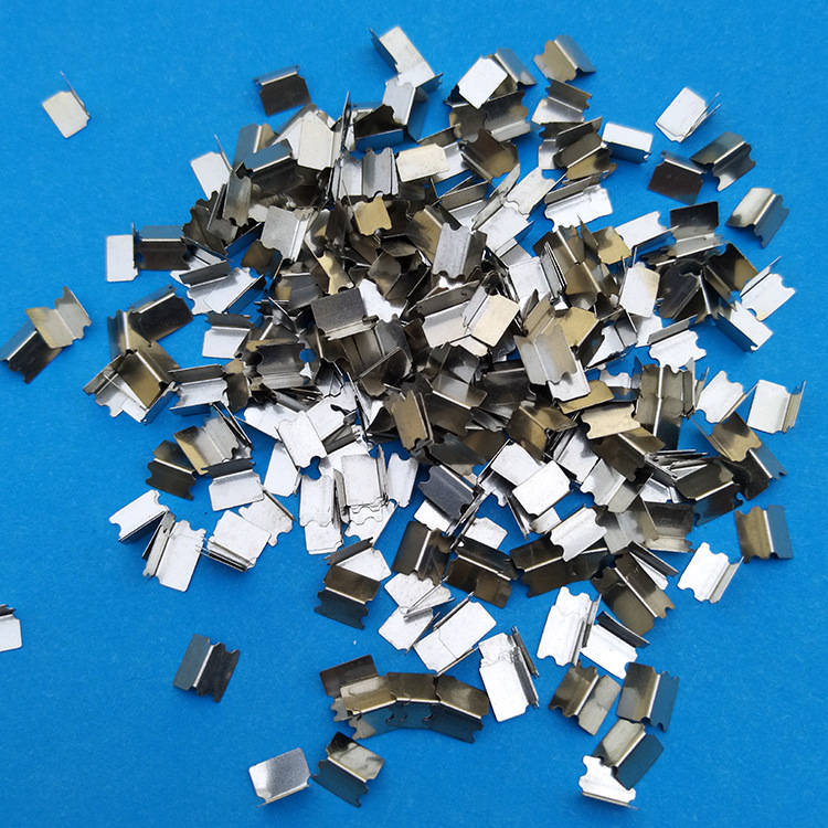 厂家直销纯镀镍片端子不锈钢冲压件片五金电池端子加工贴片编带