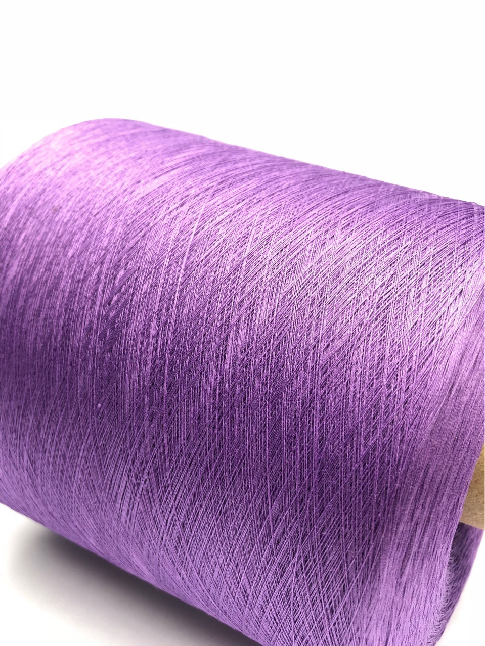 60英支2股双股丝光烧毛棉纱100%长绒棉,不是人棉粘胶紫色