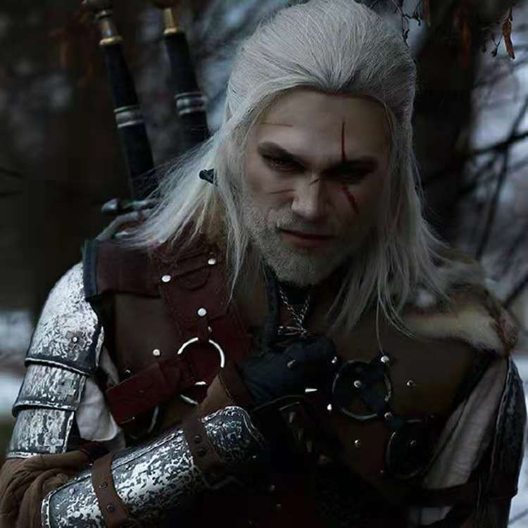 巫师3狂猎杰洛特cosplay动漫假发