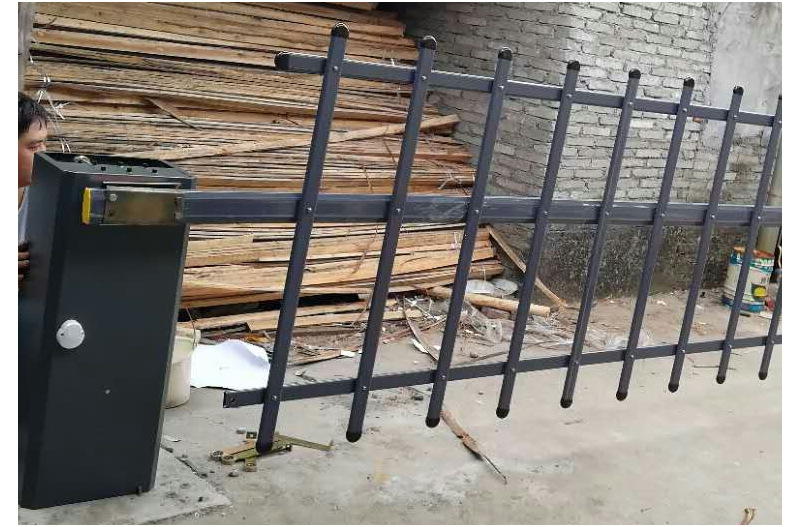小区栅栏道闸机 三栏格栅升降起杆 门卫遥控大门栏杆自动挡车器门