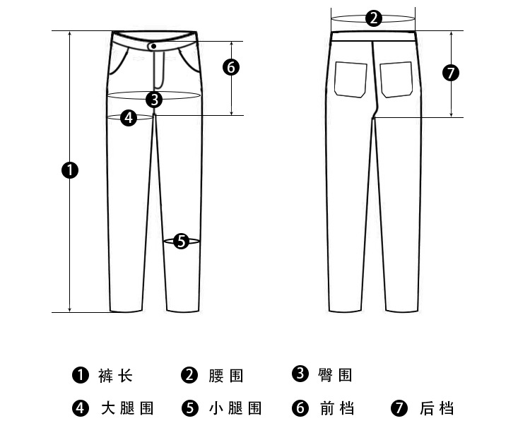 ck牛仔裤版型顺序图片
