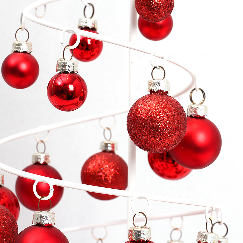 Christmas Ball Pendant Mini Christmas Tree Shopping Mall Decoration Ball Tree Tower Crafts