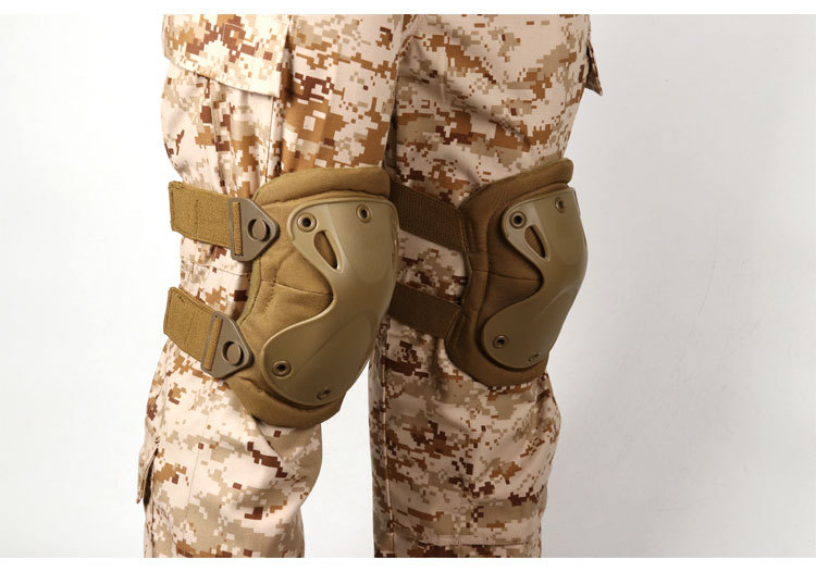 变形金刚护具 cs户外骑行运动用品 护膝护肘四件套装 战术军迷