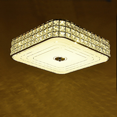 led正方形水晶灯温馨客厅卧室房间吸顶灯走廊灯过道灯玄灯饰批发