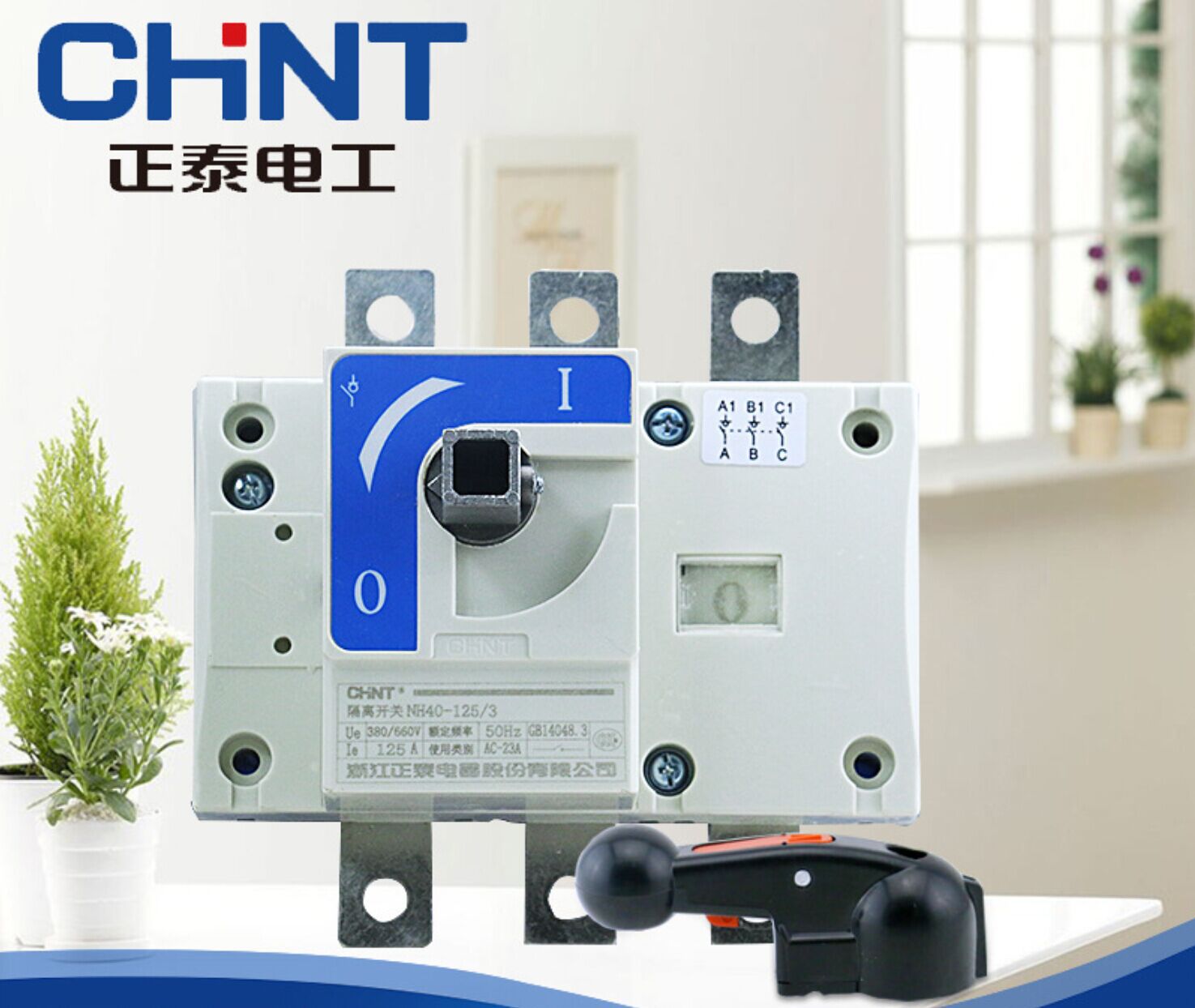 批发正泰电器chint牌nh40系列隔离开关关nh40125a630a