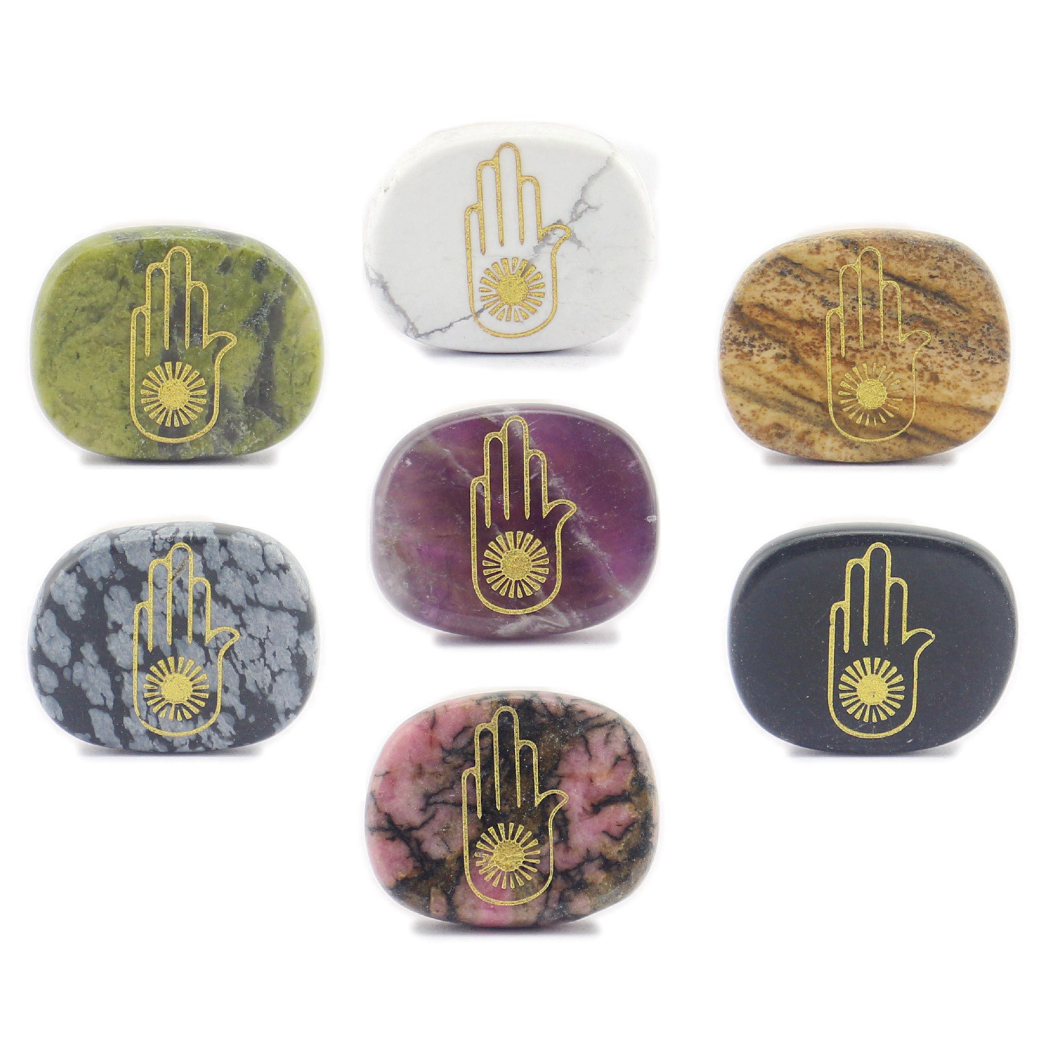 新款欧美宗教饰品 天然水晶jainism上帝之手佛眼耆那教小摆件