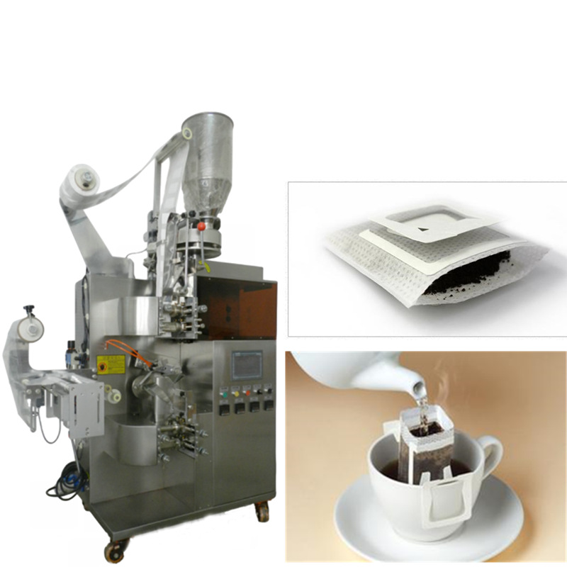 全自动内外袋挂耳咖啡包装机 内外袋无纺布挂耳咖啡包装机