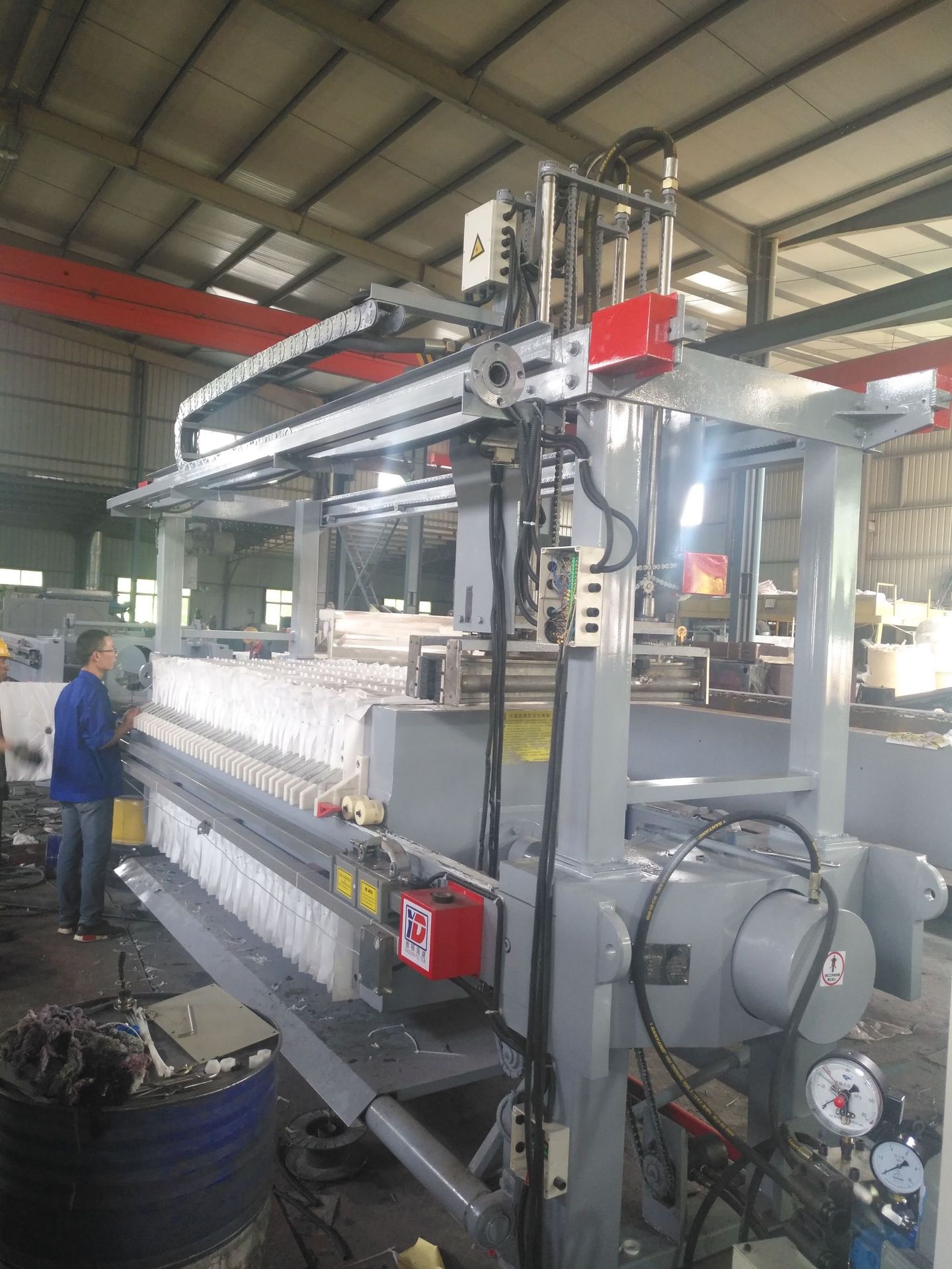 全自动清洗滤布压滤机