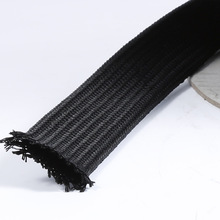 优质 8MM黑色棉线锦纶丝套管 柔软编织网管耐磨电线保护网