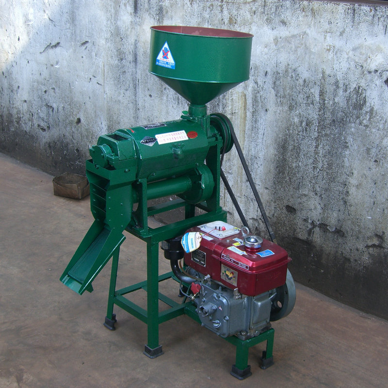 多功能谷子去皮机 全新立式打米机 家用小型碾米机带柴油发电机