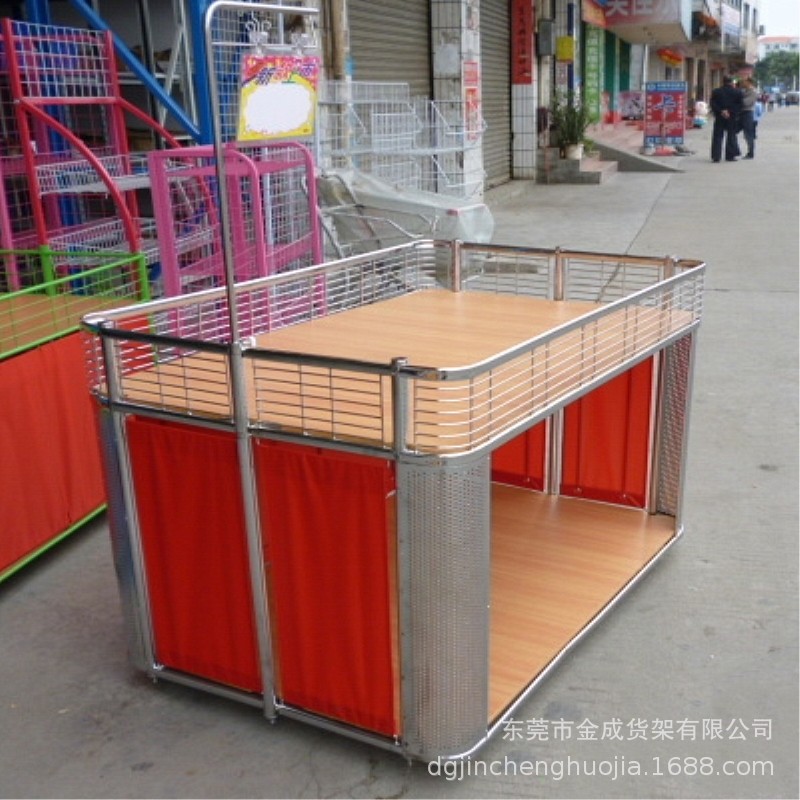 厂家直销服装店甩货车商场花车服装促销台特价车折叠售货车批发