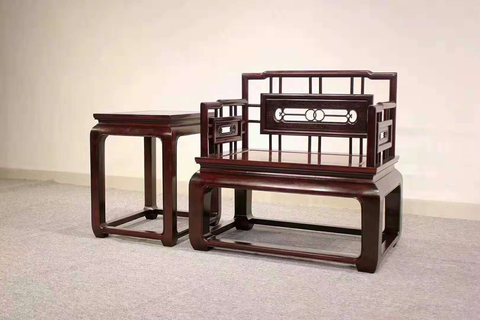 新中式赞比亚血檀红木家具实木沙发客厅整装大小户型沙发茶几组合