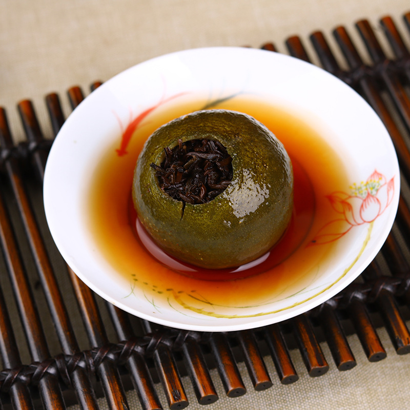 新会小青柑天马一号云南宫廷普洱熟茶新会老树陈皮柑普茶茶叶批发