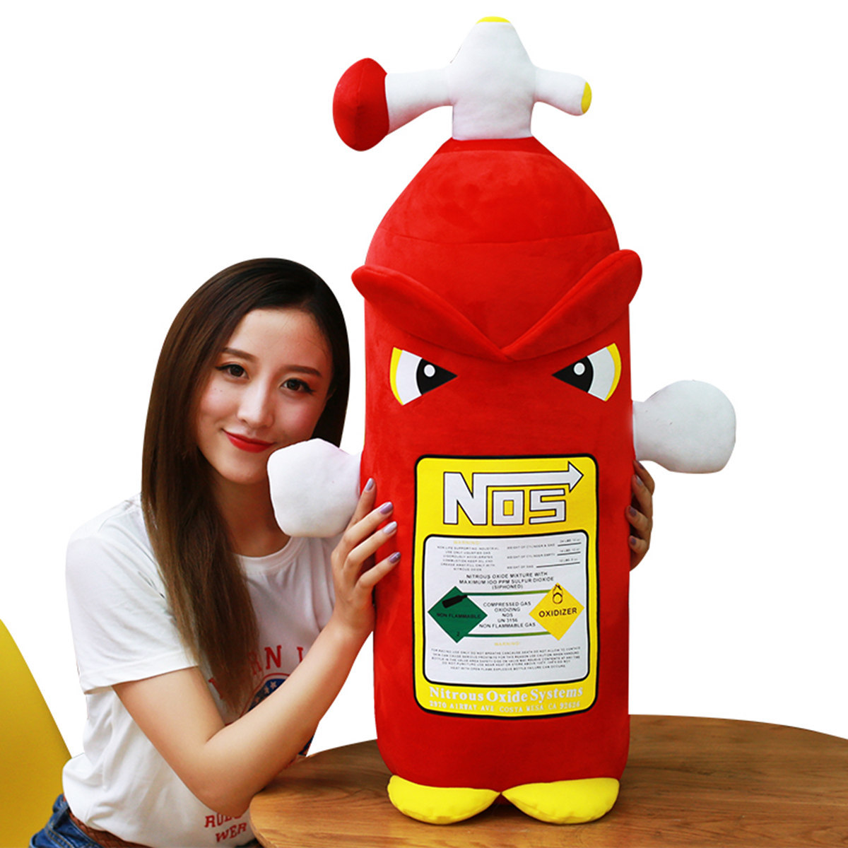 创意恶搞灭火器抱枕仿真立体抱枕幼儿园学校消防知识宣传用品定做