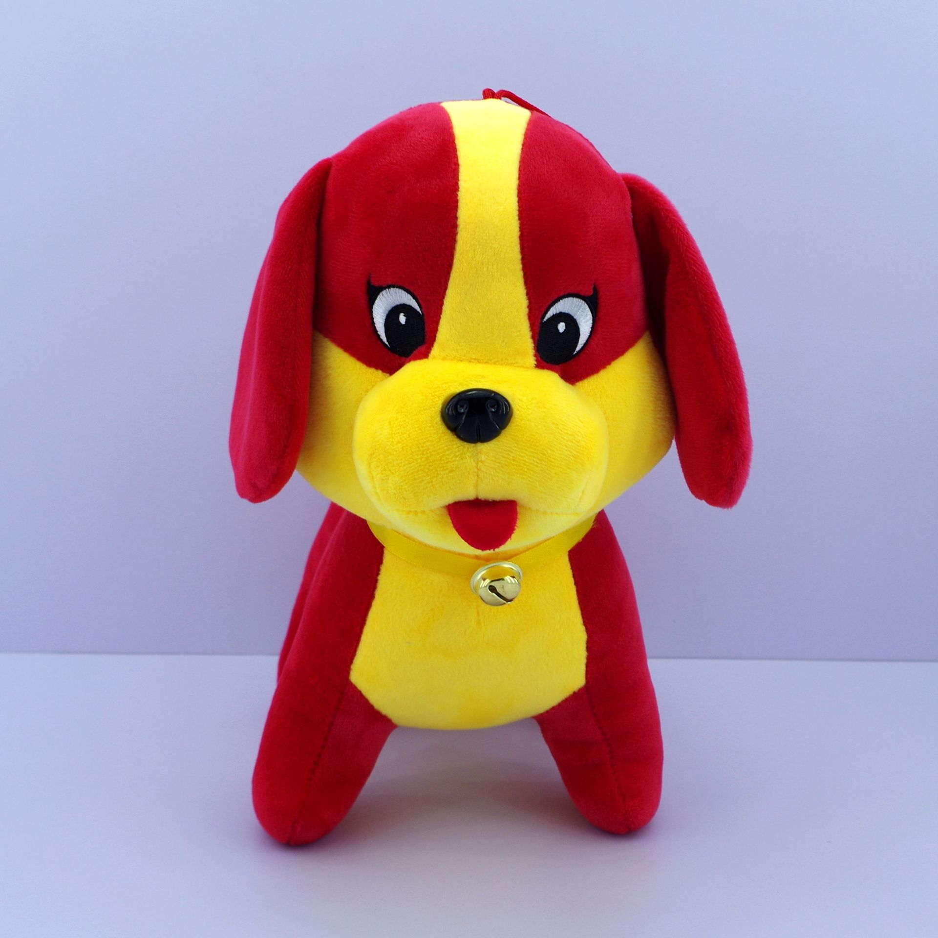 2018年新款旺财狗毛绒玩具 新年喜庆红色狗公仔 生肖吉祥物狗定制