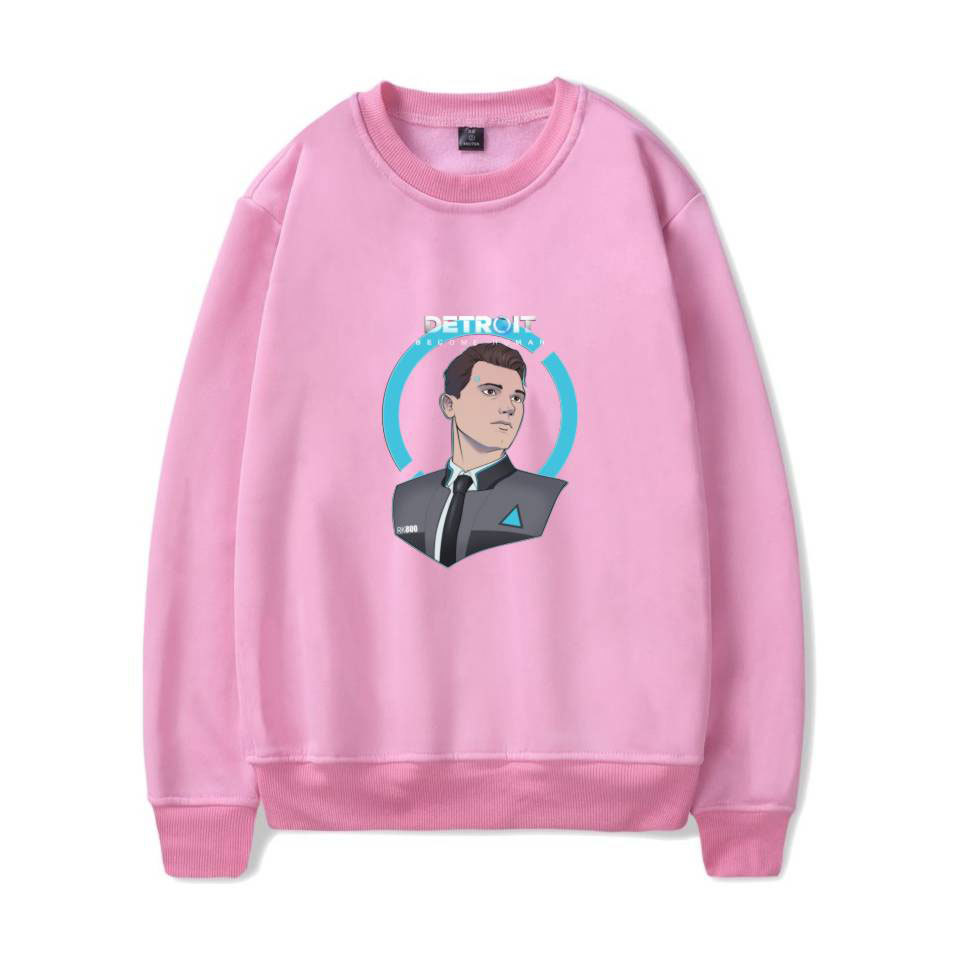 detroit become human销底特律成为人 休闲潮流普通印花圆领卫衣