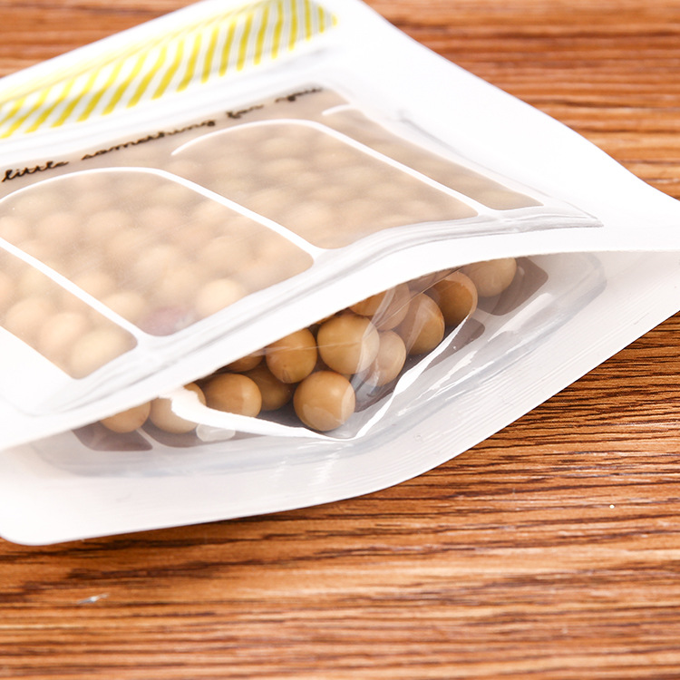 食品包装袋定做 塑料拉丝磨砂自封拉链袋 干果休闲食品自立袋