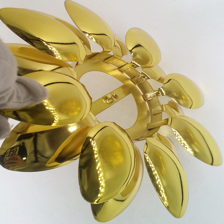 pvd真空镀金加工厂不锈钢镜面抛光电镀仿金五金饰品真空镀18k金