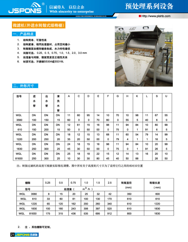 厂家直销 质量保障 微滤机 转鼓过滤器