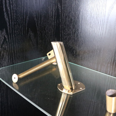 批发供应不锈钢沙发斜脚 金属香槟金直脚 家具五金配件沙发脚