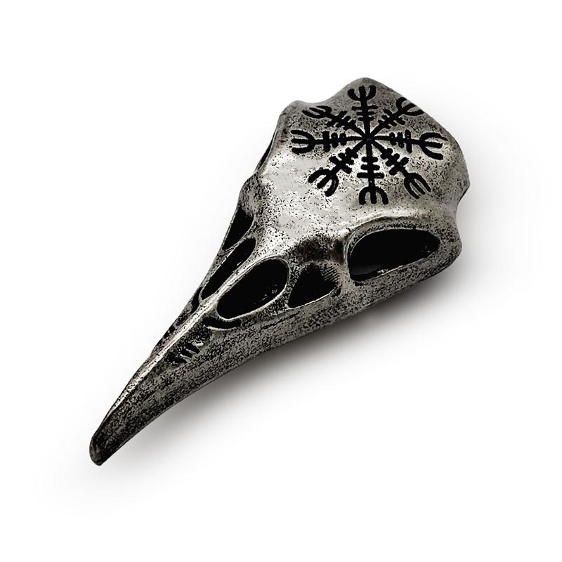 wish维京乌鸦头骨吊坠 欧美饰品 欧美项链速卖通热款