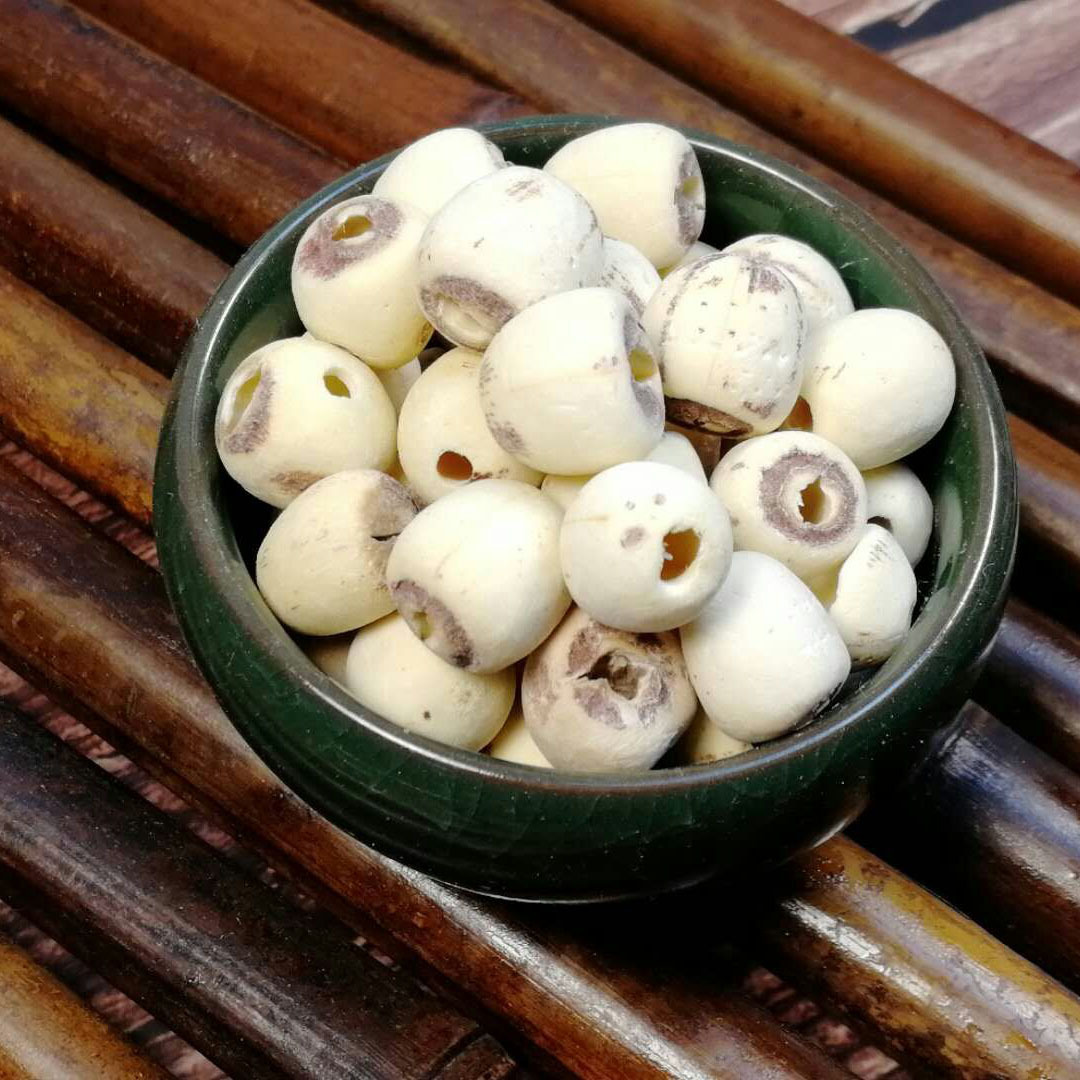 1千克优质磨皮白莲子 湘莲子散装 优质选装莲子 无芯无硫湘莲 白