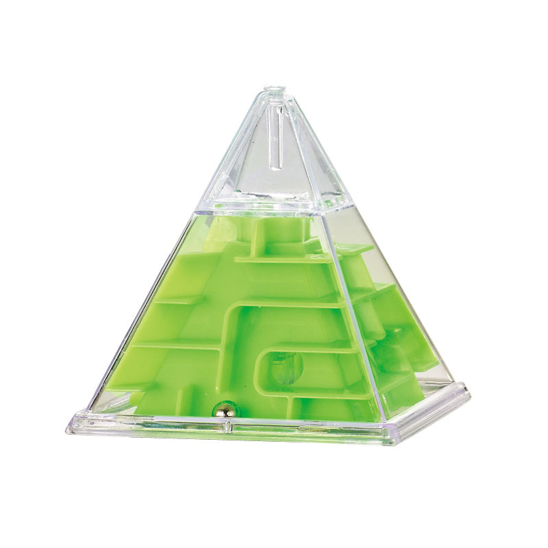 儿童益智立体迷宫三角形迷宫金字塔迷宫实色迷宫勇闯金字塔迷宫