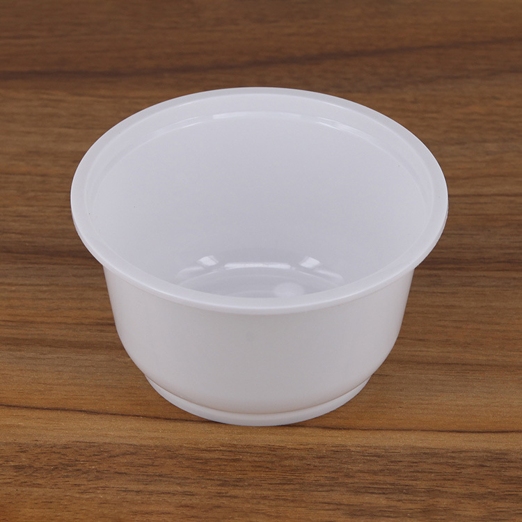 环保pp-500白碗一次性pp塑料汤碗餐具 打包用品车仔面碗 加工定制